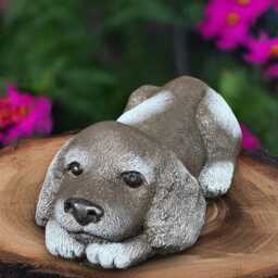 Garden Cocker Spaniel Statue Concrete Sculpture Outdoor Dog Decoration Handmade Front Doorornament Dog Lover Gift - thumbnail 3
