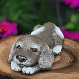 Garden Cocker Spaniel Statue Concrete Sculpture Outdoor Dog Decoration Handmade Front Doorornament Dog Lover Gift - thumbnail 1