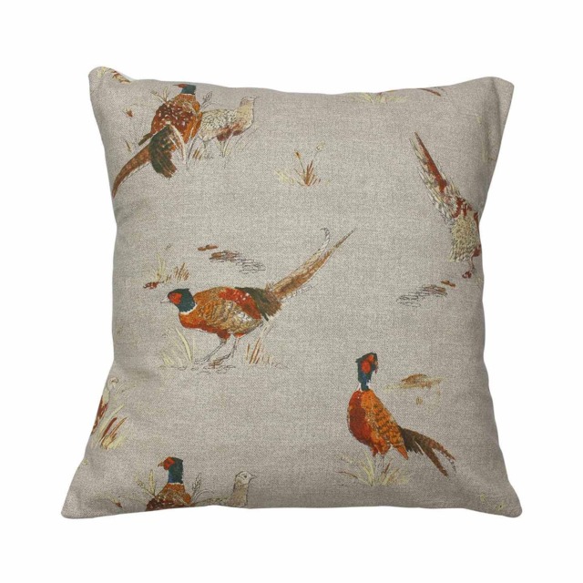 Autumn Pheasant Countryside Animal Print Cushion Cover