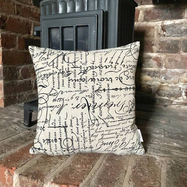 83. Handmade Shabby Chic 1771 Natural Linen Cotton Cushion Cover. Various Sizes