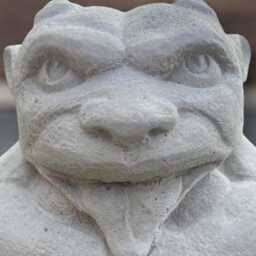 Gargoyle Creature Statue Concrete Guardian Figurine Outdoor Gothic Ornament Stone Sculpture Handmade Fantasy Monster Decor Gift - thumbnail 4