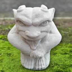 Gargoyle Creature Statue Concrete Guardian Figurine Outdoor Gothic Ornament Stone Sculpture Handmade Fantasy Monster Decor Gift - thumbnail 2
