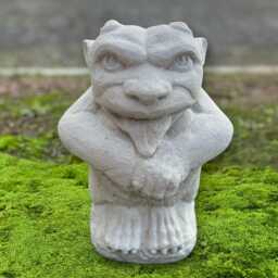 Gargoyle Creature Statue Concrete Guardian Figurine Outdoor Gothic Ornament Stone Sculpture Handmade Fantasy Monster Decor Gift - thumbnail 1