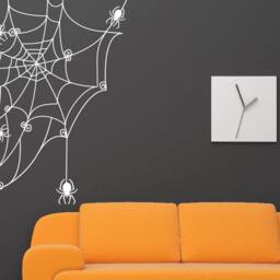 Halloween Wall Decals Stickers For Kids Rooms Stick On Art Home Decor By Decalisland-Spider Web Decalshalloween - thumbnail 2