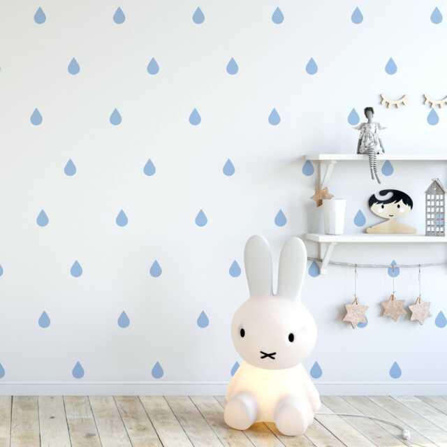 Droplets Decal - Choose Your Color, Drops Decals, Raindrops Stickers, Geometric Pattern Wall Decal, Scandinavian Design, Art Nursery - image 1