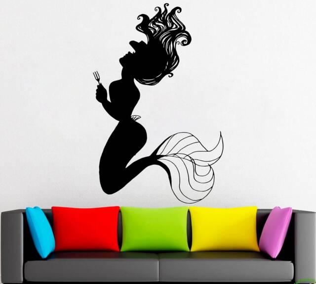 Mermaid Vinyl Wall Decal Removable Home Decor Sticker 2146 - image 1