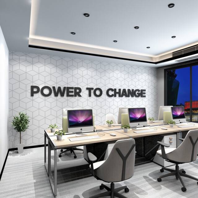 Power To Change Wall Print Alternative Art, Office Decor, Inspirational Print, Motivational - Skupoch - image 1