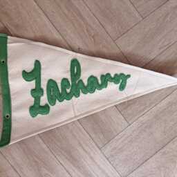 Custom Name Pennants, Nursery Wall Decor, Personalised Letter Flags, Customisable Colour Playroom Art - thumbnail 2