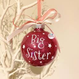 Big Sister Gift, Christmas Bauble, New Sister, 2024