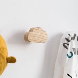 Wooden Cloud Hooks For Nursery Wall Decor, Kids Room & Coat Hanger - thumbnail 4