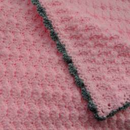 Crochet Blanket - Pretty Cluster Shells Any Colour Size Pram To Wheelchair - thumbnail 4