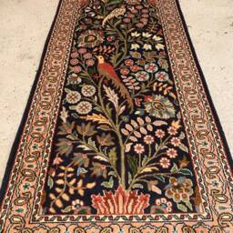 Size1.5/4 Ft. Handmade Kashmir Silk Carpet - thumbnail 3