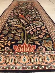 Size1.5/4 Ft. Handmade Kashmir Silk Carpet