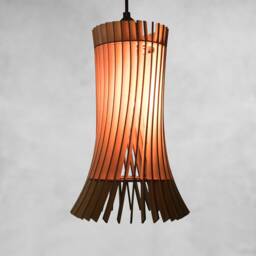 Handmade Baltic Birch Wood Pendant Light - Modern Chandelier Lighting - thumbnail 2