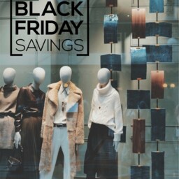 Black Friday Savings Shop Window Sticker Retail Sale Display Decoration Self Adhesive Decal - thumbnail 3