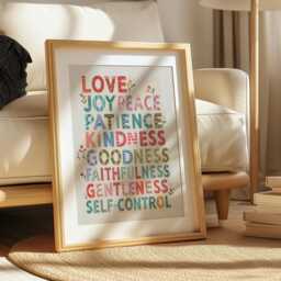 Fruit Of The Spirit Wall Art, Christian Decor - Digital Download - 212 - thumbnail 1