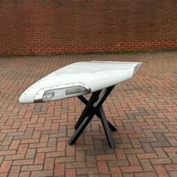 Easyjet Airways G-Ezab Airbus A319 A320 Wingtip Home Bar Airline Plane Box Atlas Storage Side Table Handmade Rare - thumbnail 1
