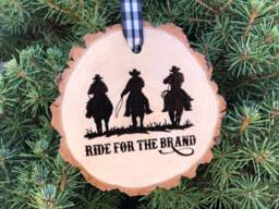Yellowstone Ride For The Brand Wooden Christmas Ornament, Dutton Ranch, Cattle Brand, Yellowstone, John, Beth, Kasey, Free Personalization - thumbnail 1