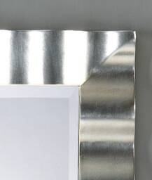 Wall Mirror Art Deco Modern Silver Leaf - Made in Italy Rectangular Wooden Mirror, Entryway Bedroom Mirror Design # 5099 - thumbnail 3