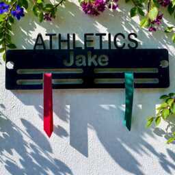 Athletics Personalised Medal Display Hangers - Acrylic Colours, Tiers & Size Options - thumbnail 3