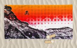 Mountain Bike Beach Towel Utah Biker Art, Mtb Gift - thumbnail 1