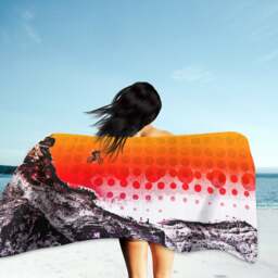 Mountain Bike Beach Towel Utah Biker Art, Mtb Gift - thumbnail 2