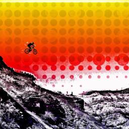 Mountain Bike Beach Towel Utah Biker Art, Mtb Gift - thumbnail 3