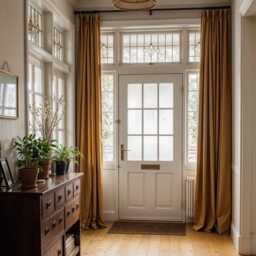 Thermal Door Curtains, Front Curtain, Winter Curtains, Insulated Covers, Thick Heavy Curtains - thumbnail 3