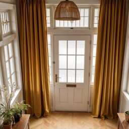 Thermal Door Curtains, Front Curtain, Winter Curtains, Insulated Covers, Thick Heavy Curtains - thumbnail 2