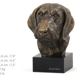Dachshund Wirehaired, Dog Marble Statue, Limited Edition, Artdog. Made Of Cold Cast Bronze. Perfect Gift. Limited Edition - thumbnail 4