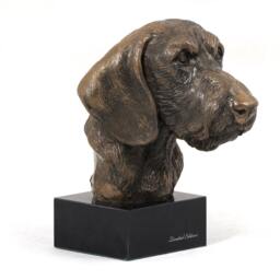 Dachshund Wirehaired, Dog Marble Statue, Limited Edition, Artdog. Made Of Cold Cast Bronze. Perfect Gift. Limited Edition - thumbnail 2