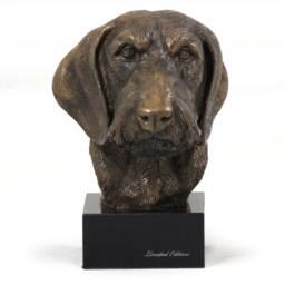 Dachshund Wirehaired, Dog Marble Statue, Limited Edition, Artdog. Made Of Cold Cast Bronze. Perfect Gift. Limited Edition - thumbnail 3
