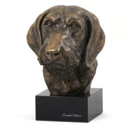 Dachshund Wirehaired, Dog Marble Statue, Limited Edition, Artdog. Made Of Cold Cast Bronze. Perfect Gift. Limited Edition