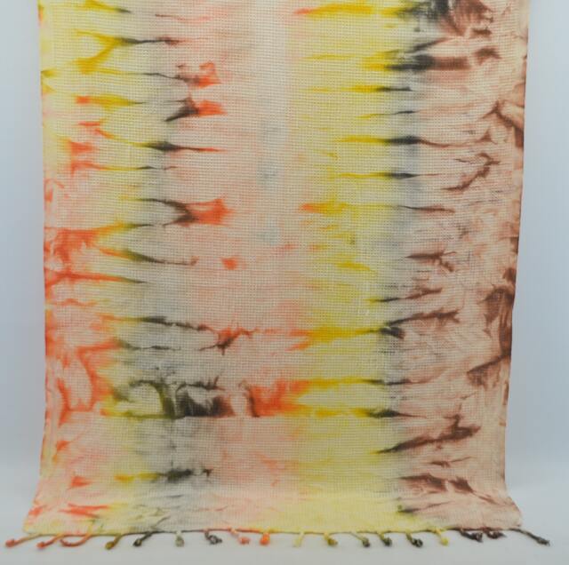 Dip Dye Batik Towel, Colorful Towel, Surfer Beach Towel, 38''x65 - image 1