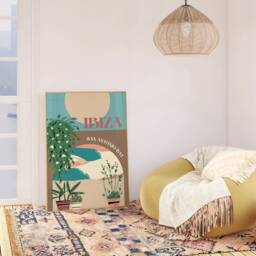 Ibiza Print San Antonio Bay, Mediterranean Travel Poster - thumbnail 2
