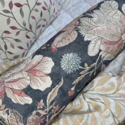 "Floral Bolster Cushion 16"" X 6" - thumbnail 4