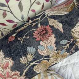 "Floral Bolster Cushion 16"" X 6" - thumbnail 3