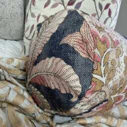 "Floral Bolster Cushion 16"" X 6" - thumbnail 2