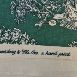 Brunschwig & Fils Hunting Toile-Single Sided Decorative Throw Pillow Cover Hand Printed Dog Linen Fabric - thumbnail 3