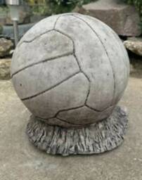 Stone Garden Life Size Football On Grass Statue Ornament Gift - thumbnail 2