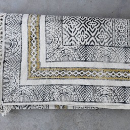 Large - 10x14 Ft Indian Rugs, Cotton Rug, Woven Area Decor Rustic Decorative Bohemian Indian Rugs - thumbnail 3