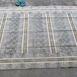 Large - 10x14 Ft Indian Rugs, Cotton Rug, Woven Area Decor Rustic Decorative Bohemian Indian Rugs - thumbnail 4