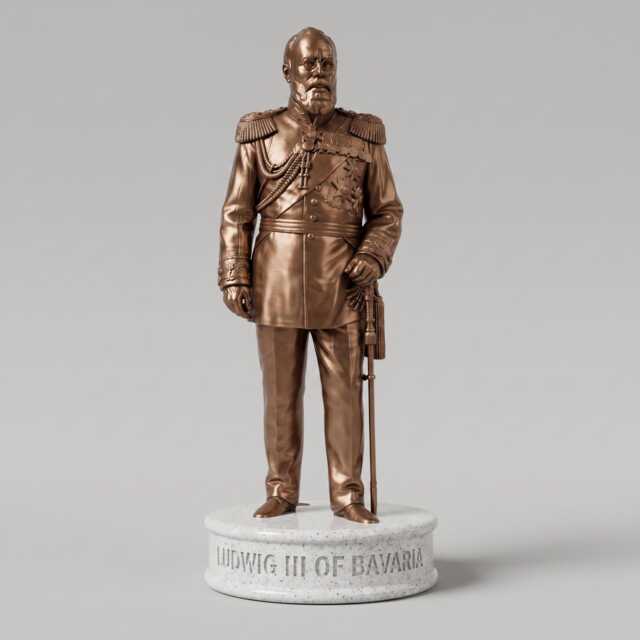 Ludwig Iii Of Bavaria Historical Royal Collectible Statue