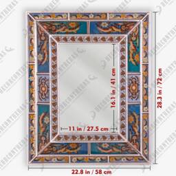 "Peruvian Wall Mounted Accent Mirror " - thumbnail 4