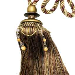 Decorative Drapery Curtain Tassel Tieback - Trimland Cavalier Collection 3378-10 2 Color Options Sold By The Piece - thumbnail 4