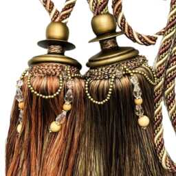 Decorative Drapery Curtain Tassel Tieback - Trimland Cavalier Collection 3378-10 2 Color Options Sold By The Piece - thumbnail 3