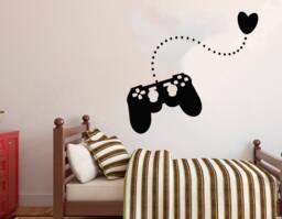 Gamer Controller Wall Decal Video Game Room Decor 2875 - thumbnail 1