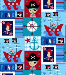 Blue Pirate Bean Bag Chair Cover, Ship, Treasure, Crossbones, Compass, Anchor, Red, Etsy Kids, Gifts Under 70