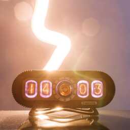 Walnut Nixie Tube Clock Vintage In-12 Tubes & Dekatron Og-4 - thumbnail 3