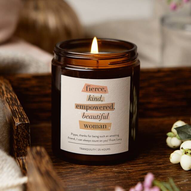 Gift For Her - Personalised Friend Empowerment Gifts Women Scented Candle - image 1